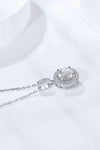 2 Carat Moissanite Round Pendant Necklace Moissanite - Tophatter Daily Deals