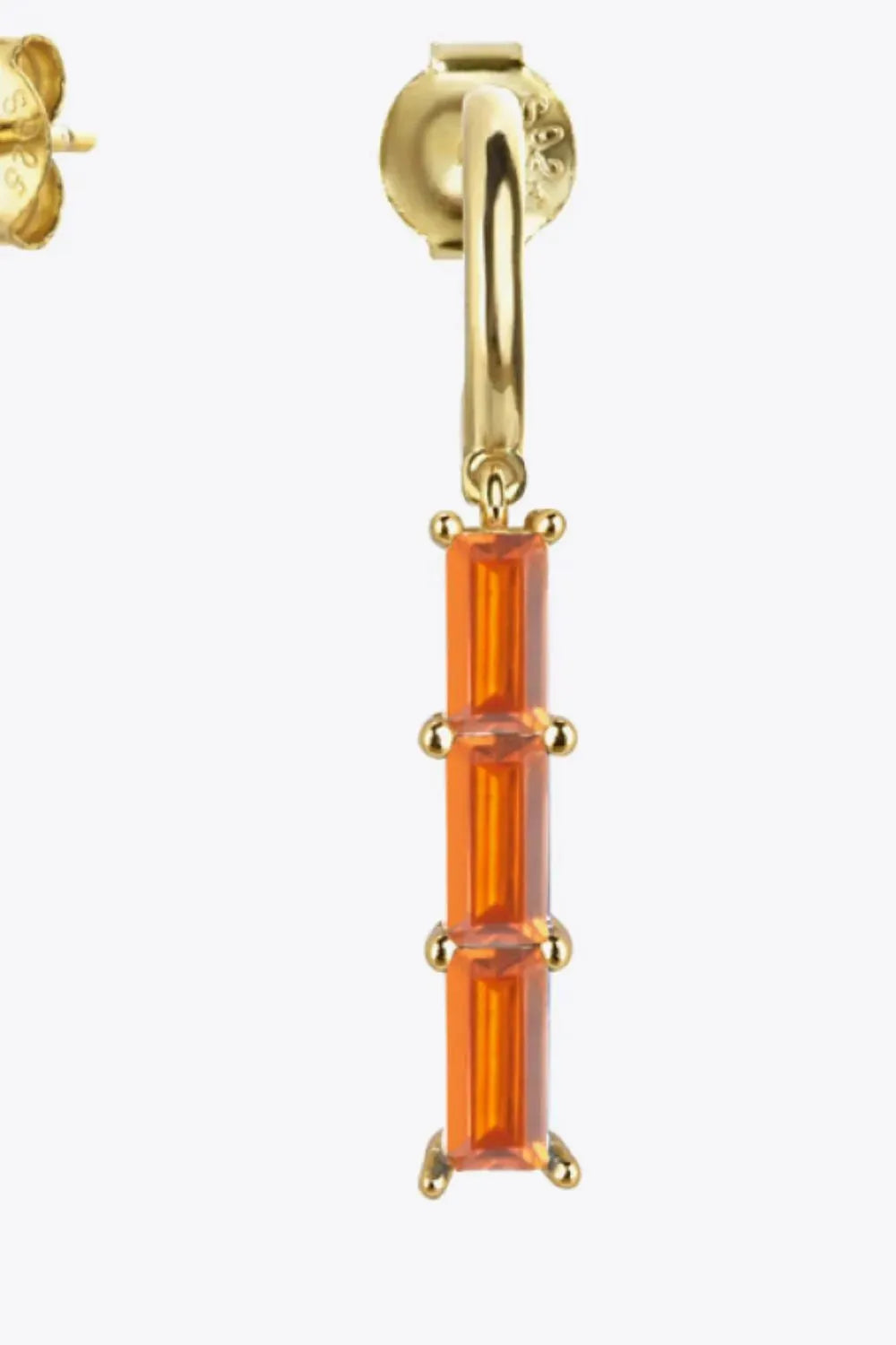 Inlaid Zircon 925 Sterling Silver Earrings Earrings - Tophatter Daily Deals