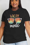 Simply Love Full Size VACAY MODE Graphic Cotton Tee Women's T-Shirts - Tophatter Daily Deals