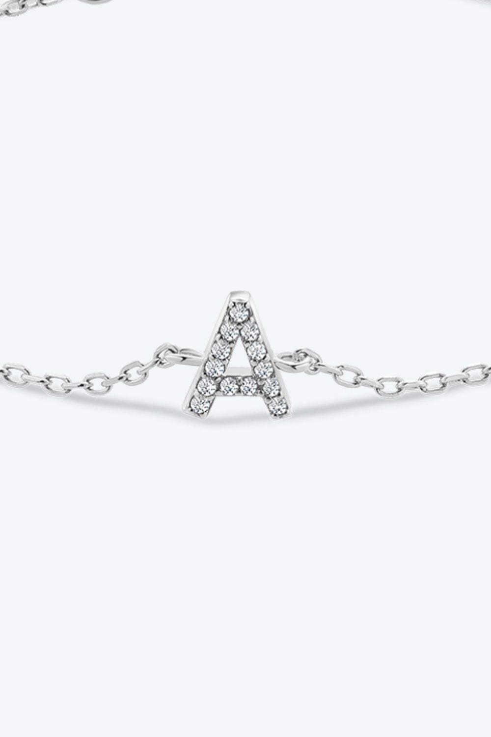 A To F Zircon 925 Sterling Silver Bracelet Bracelets - Tophatter Daily Deals