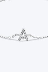 A To F Zircon 925 Sterling Silver Bracelet Bracelets - Tophatter Daily Deals