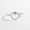 Zircon Circle 925 Sterling Silver Ring Silver Rings - Tophatter Daily Deals