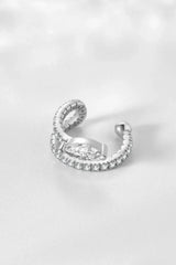 Inlaid Zircon Single Cuff Earring Earrings - Tophatter Daily Deals