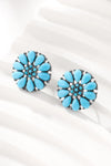 Turquoise Stud Earrings Earrings - Tophatter Daily Deals