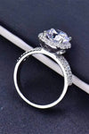 Four-Prong 2 Carat Moissanite Round Ring Moissanite - Tophatter Daily Deals