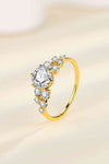 1 Carat Moissanite 925 Sterling Silver Ring Moissanite - Tophatter Daily Deals