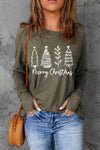 MERRY CHRISTMAS Graphic T-Shirt Women's T-Shirts - Tophatter Daily Deals