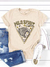 WILD SPIRIT Graphic Short Sleeve T-Shirt Beige Women's T-Shirts - Tophatter Daily Deals