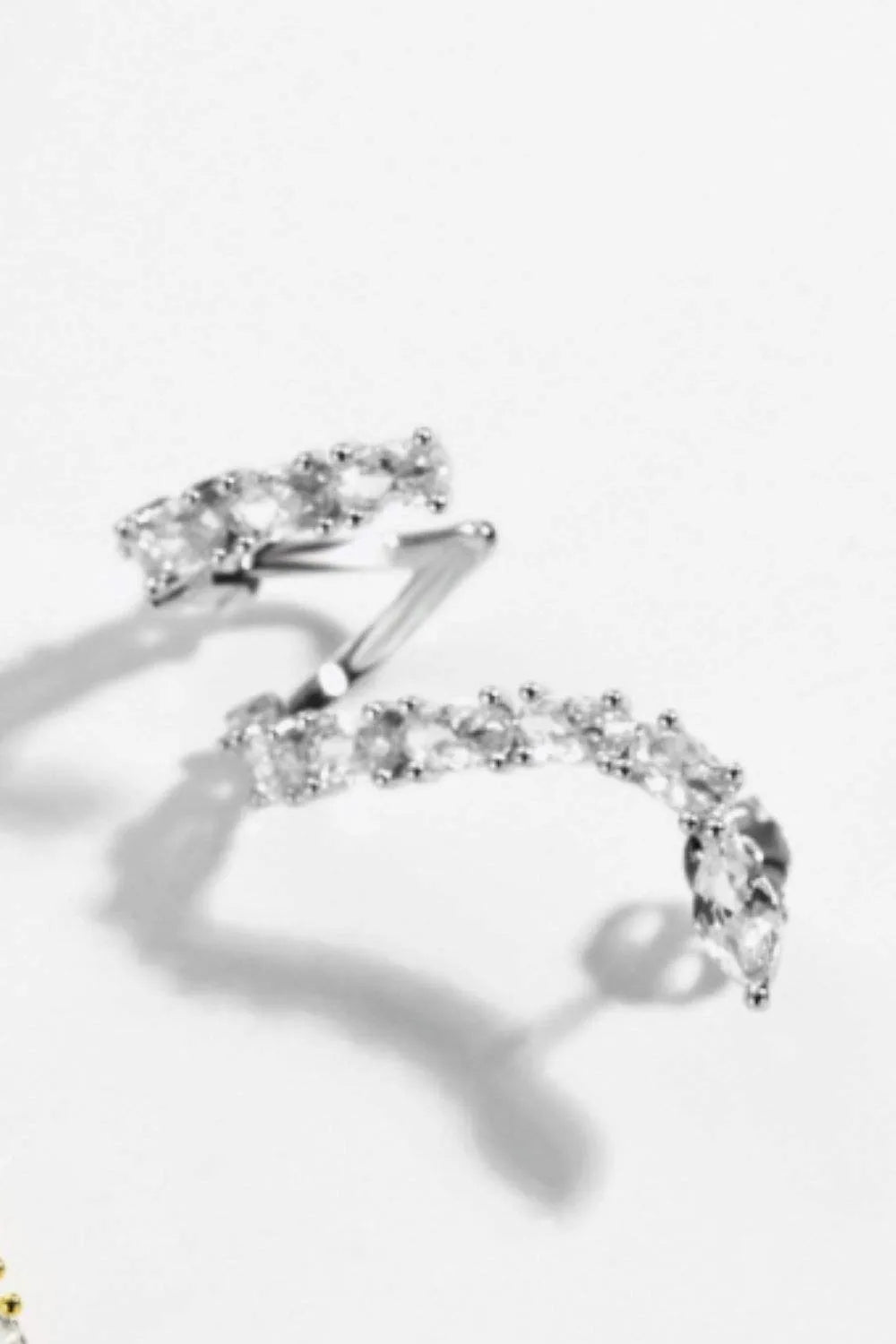 Zircon 925 Sterling Silver Earrings Earrings - Tophatter Daily Deals