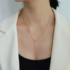 Titanium Steel Letter Necklace Rose Gold One Size Necklaces - Tophatter Daily Deals