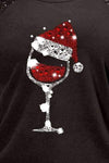 Plus Size Graphic Sequin Long Sleeve Round Neck T-Shirt Women's T-Shirts - Tophatter Daily Deals