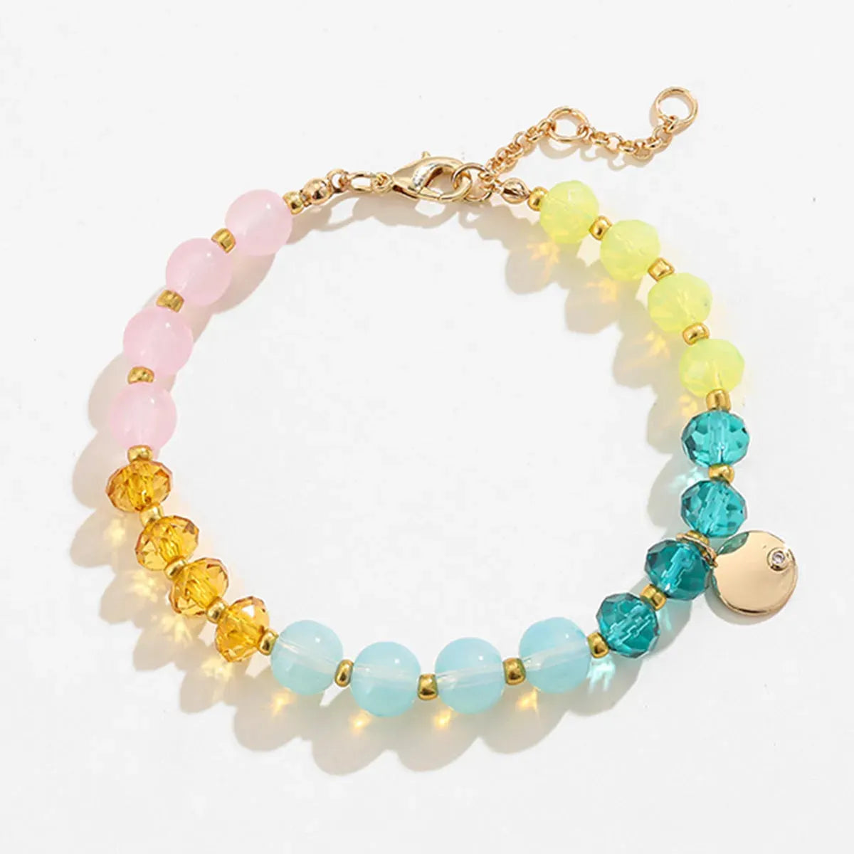Contrast Bead Copper Bracelet Style A One Size Bracelets - Tophatter Daily Deals
