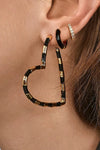 Heart Shape Dangle Earrings Earrings - Tophatter Daily Deals