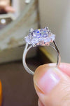 5 Carat Moissanite 925 Sterling Silver Ring Moissanite - Tophatter Daily Deals