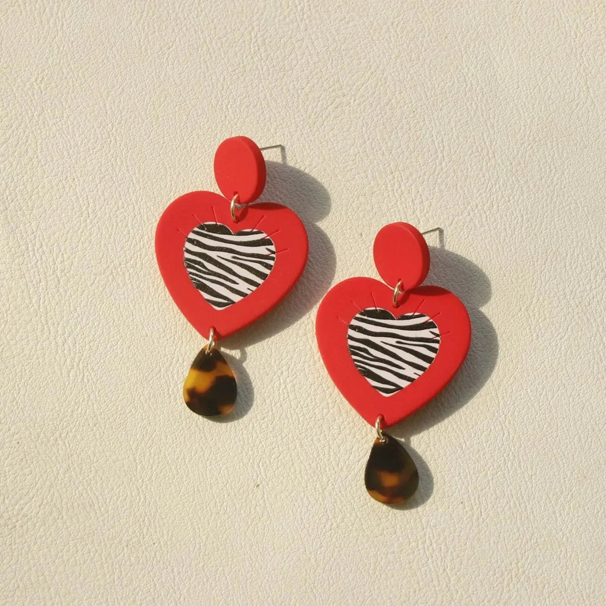 Contrast Geometric Acrylic Earrings Style F One Size Earrings - Tophatter Daily Deals