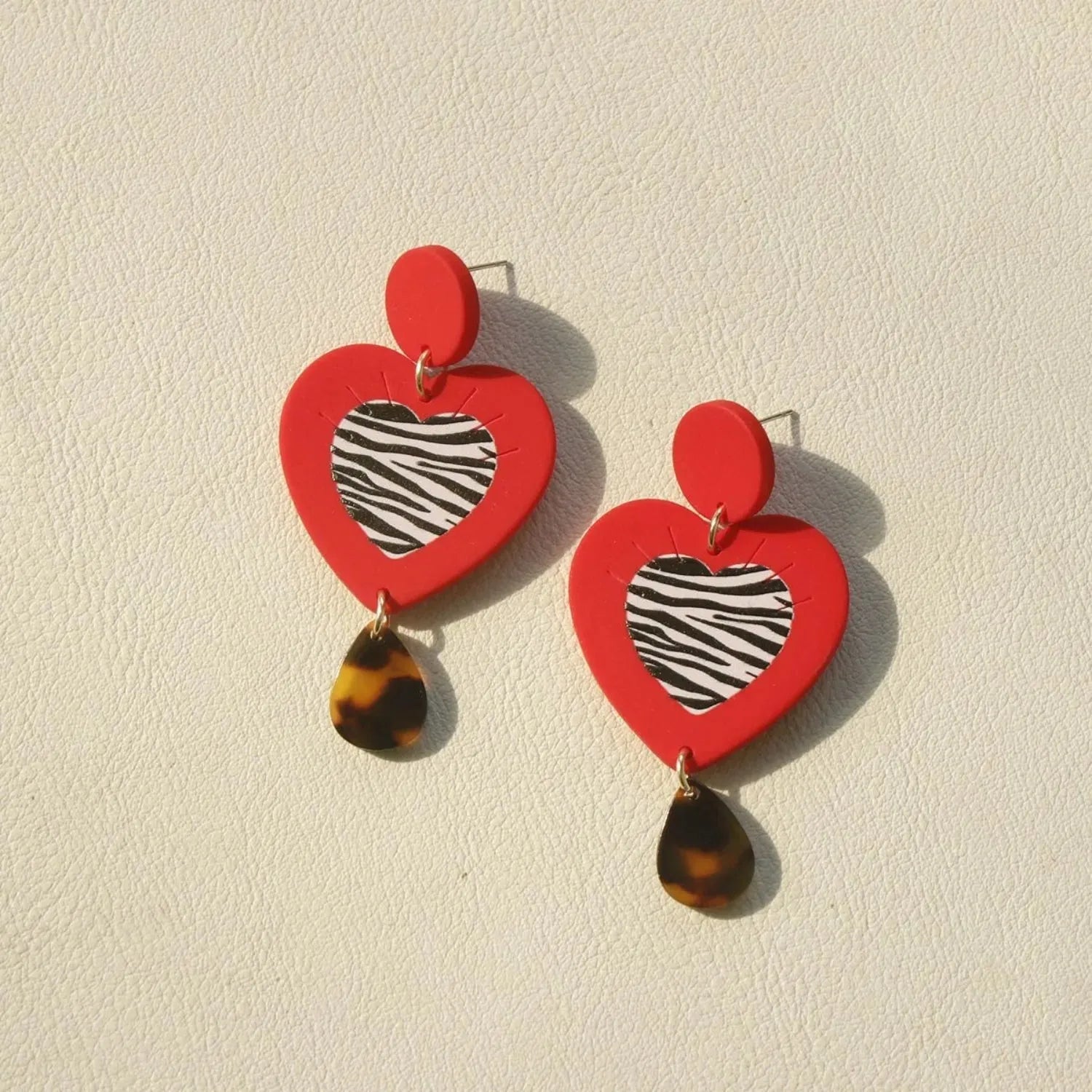 Contrast Geometric Acrylic Earrings Style F One Size Earrings - Tophatter Daily Deals