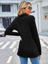 Ribbed Notched Long Sleeve T-Shirt with Pocket Women's T-Shirts - Tophatter Daily Deals