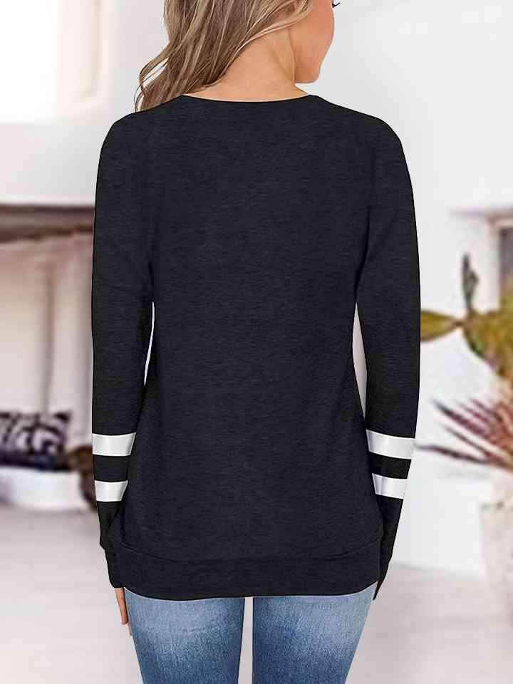 V-Neck Raglan Sleeve T-Shirt Women's T-Shirts - Tophatter Daily Deals