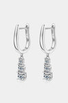 1.8 Carat Moissanite 925 Sterling Silver Drop Earrings Silver One Size Moissanite - Tophatter Daily Deals