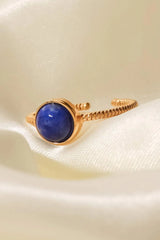 18K Gold-Plated Twisted Open Ring Rings - Tophatter Daily Deals