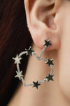 Star Zircon Heart-Shaped Earrings Earrings - Tophatter Daily Deals