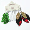 Christmas PU Earrings Set Style A One Size Earrings - Tophatter Daily Deals