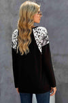 Leopard Snakeskin Print Dropped Shoulder Top Women's T-Shirts - Tophatter Daily Deals