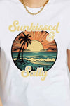 Simply Love Full Size SUNKISSED & SALTY Graphic Cotton T-Shirt Women's T-Shirts - Tophatter Daily Deals