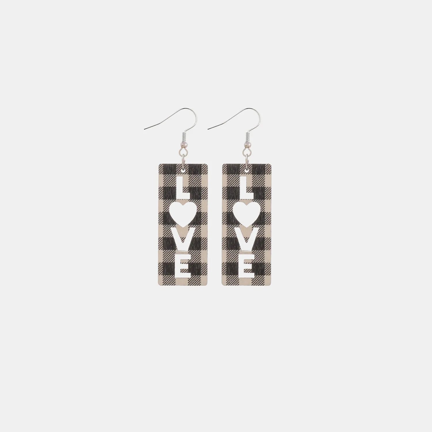 Wooden Cutout Dangle Earrings Style A One Size Earrings - Tophatter Daily Deals