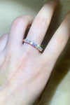 Presented To You 925 Sterling Silver Moissanite Ring Gold Moissanite - Tophatter Daily Deals