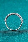 1 Carat Moissanite Half-Eternity Ring Moissanite - Tophatter Daily Deals