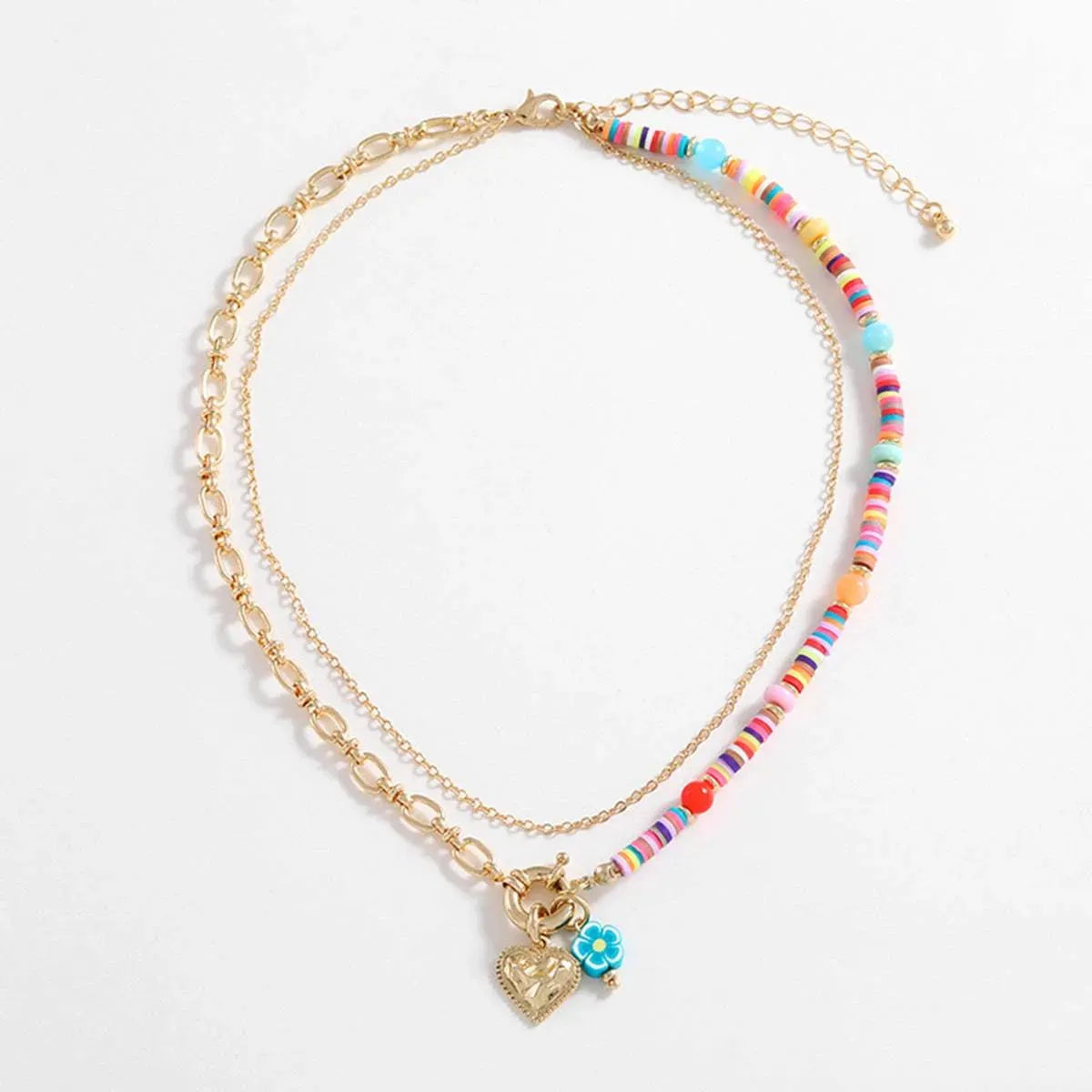 Gold-Plated Soft Ceramic Pendant Necklace Necklaces - Tophatter Daily Deals