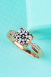 1 Carat Moissanite Ring Rose Gold Moissanite - Tophatter Daily Deals