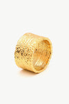 Textured Thick Band Ring Gold Rings - Tophatter Daily Deals