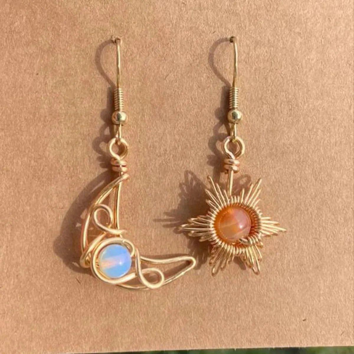 Beaded Alloy Earrings Gold One Size Earrings - Tophatter Daily Deals