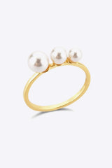 Pearl 925 Sterling Silver Ring Rings - Tophatter Daily Deals