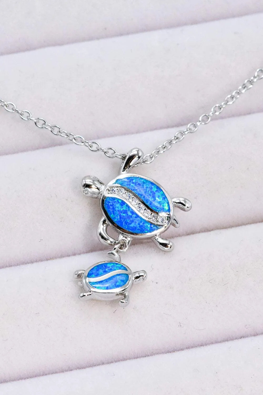 Opal Turtle Pendant Necklace Opal - Tophatter Daily Deals