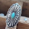 Flower Shape Artificial Turquoise Ring Rings - Tophatter Daily Deals