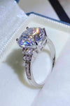 5 Carat Moissanite 925 Sterling Silver Ring Moissanite - Tophatter Daily Deals