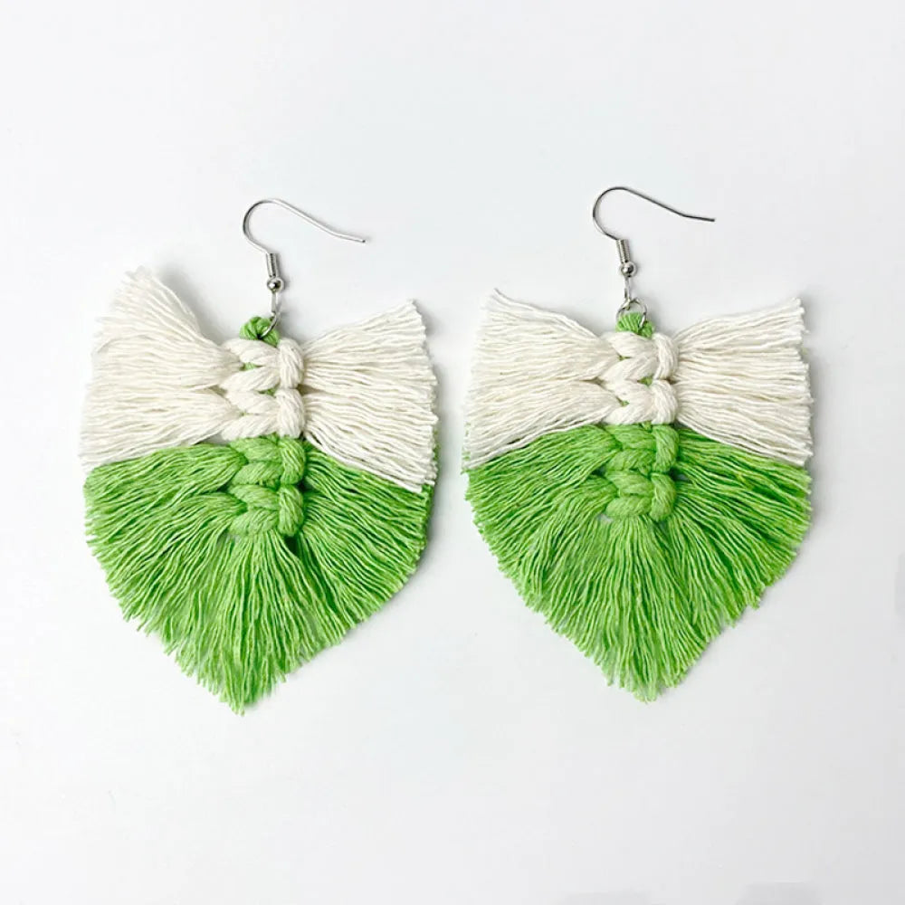 Fringe Detail Dangle Earrings Style D One Size Earrings - Tophatter Daily Deals