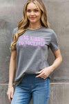 Simply Love Full Size BE KIND TO YOURSELF Flower Graphic Cotton Tee Women's T-Shirts - Tophatter Daily Deals