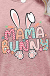 MAMA BUNNY Easter Graphic Short Sleeve Tee Women's T-Shirts - Tophatter Daily Deals