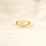 Heart Shape 18K Gold-Plated Ring Rings - Tophatter Daily Deals