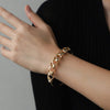 Gold-Plated Alloy Cuff Bracelet Style B One Size Bracelets - Tophatter Daily Deals
