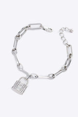Lock Charm Chain Bracelet Bracelets - Tophatter Daily Deals