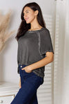 Zenana Full Size Round Neck Raglan Sleeve T-Shirt Women's T-Shirts - Tophatter Daily Deals