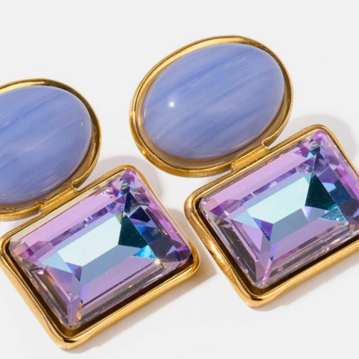 Geometric Stainless Steel Earrings Earrings - Tophatter Daily Deals