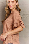 Hailey & Co Darling Delights Polka Dot Woven Top Blouses - Tophatter Daily Deals