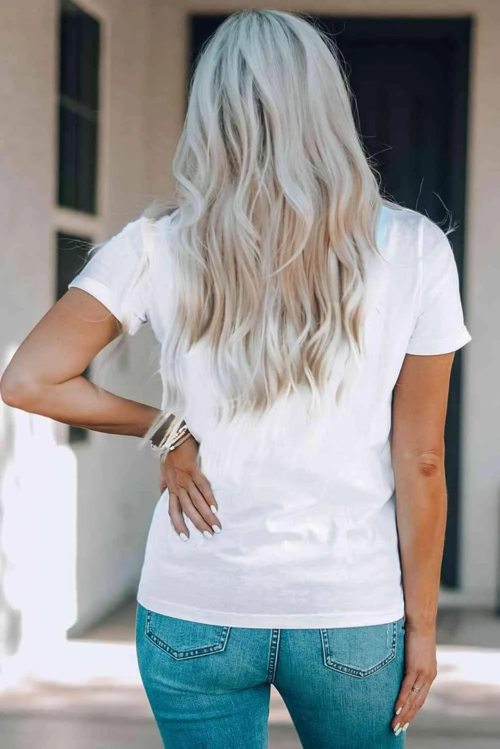 HAY FALL Bull Graphic Short Sleeve Tee Women's T-Shirts - Tophatter Daily Deals