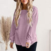 Boat Neck Dropped Shoulder Top Women's T-Shirts - Tophatter Daily Deals